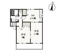 タウンハイツ山崎 Aの間取り画像