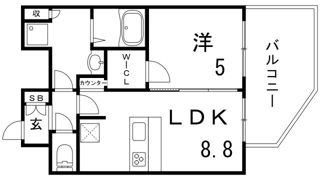 プレサンスTHE神戸の間取り画像
