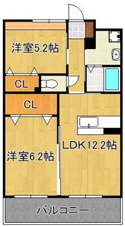 GRACEFUL中井の間取り画像