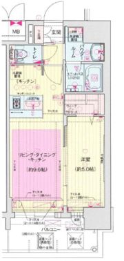 プレサンス梅田東クォーレの間取り画像