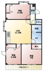 プリミエール藤江Ⅰの間取り画像