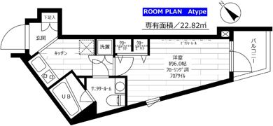 グランドコンシェルジュ用賀アジールコートの間取り画像