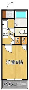 ハイツ山手の間取り画像