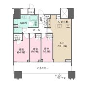 パークコート文京小石川ザタワーの間取り画像