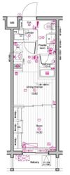 THE PREMIUM CUBE G 東中野の間取り画像
