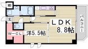 S-RESIDENCE神戸磯上通の間取り画像