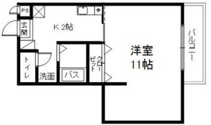 エクセラート瀬田の間取り画像