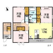イル ヴィラージュ B棟の間取り画像