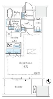 麻布台ヒルズレジデンスBの間取り画像