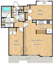 千住ミルディスⅡ番館アトラスタワー北千住の間取り画像