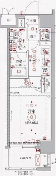 レアライズ浅草Ⅲの間取り画像