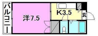 アネーロ鉄砲町の間取り画像