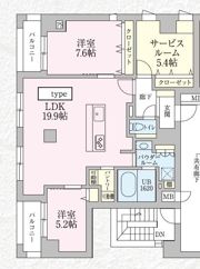 La Cezanne Tokiwaの間取り画像