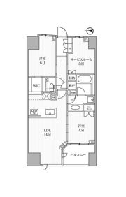 ディームス方南町の間取り画像
