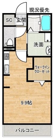 オーヴェストの間取り画像