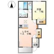 カネイコート日開野Ⅱの間取り画像