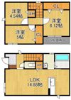 サンラプロ塔野 B棟の間取り画像