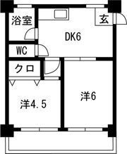 安藤ハイツの間取り画像