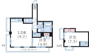 プリオーレ神戸Ⅱの間取り画像