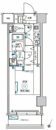 LEXE AZEST横濱関内の間取り画像