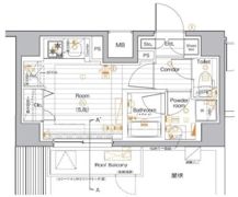 プレミアムキューブ品川戸越の間取り画像
