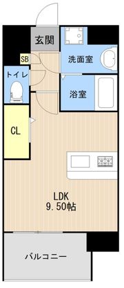 LIBTH九品寺Ⅲの間取り画像