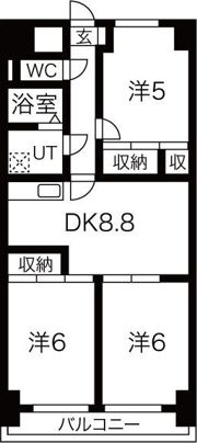 マンション森の間取り画像