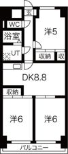 マンション森の間取り画像