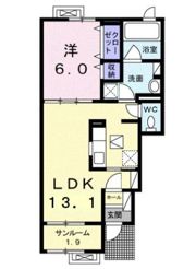 メゾン ハピネスBの間取り画像