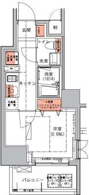 ハーモニーレジデンス池袋#002の間取り画像
