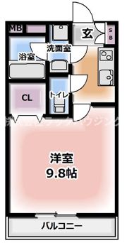 フリーディオ門真Ⅲの間取り画像
