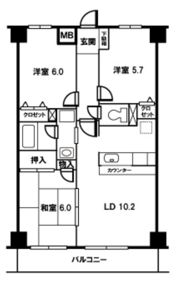 スターハイム朝霞の間取り画像