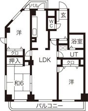 グランドハイリス本山の間取り画像