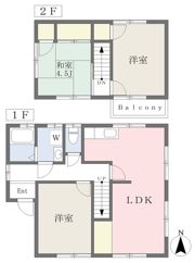 久保田町借家3号の間取り画像
