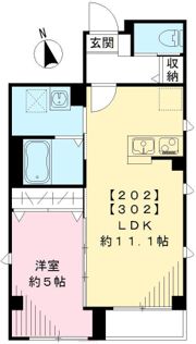 プラム二長町の間取り画像