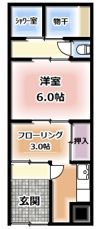 御堂町文化住宅の間取り画像