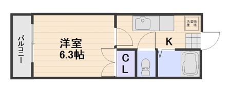 シャルムパレスAの間取り画像