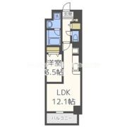 ハーツ天満橋の間取り画像