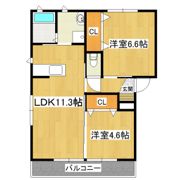 プラテリーアH棟の間取り画像