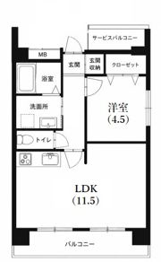 甲南第3サンコーポラスの間取り画像