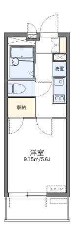 レオパレスナニワシティーの間取り画像