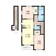 ルミエール Bの間取り画像