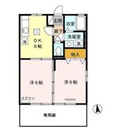 セジュール札元 A棟の間取り画像