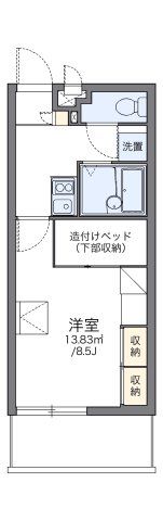 レオパレス仲西S＆Aiの間取り画像
