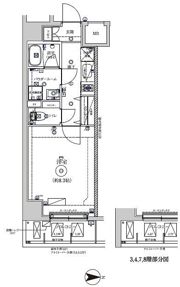 RELUXIA千住大橋の間取り画像
