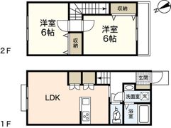 メゾンドローザ大芝の間取り画像