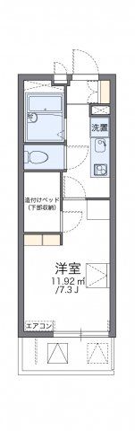 レオパレスアゼリア蛍池の間取り画像