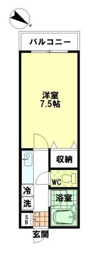 エムハイツの間取り画像