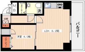 コモド大濠の間取り画像