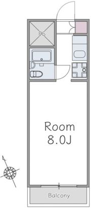ライオンズマンション関内第3の間取り画像